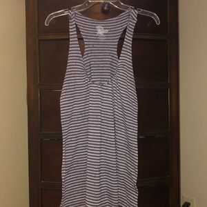 Striped racerback tank top